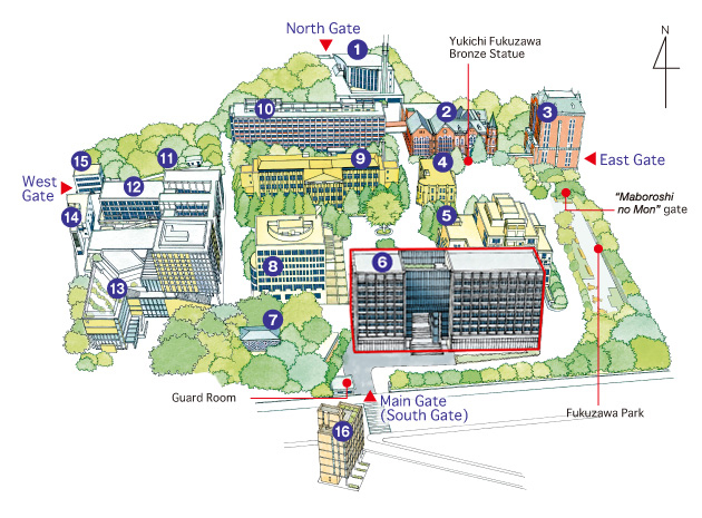 Mita Campus Map