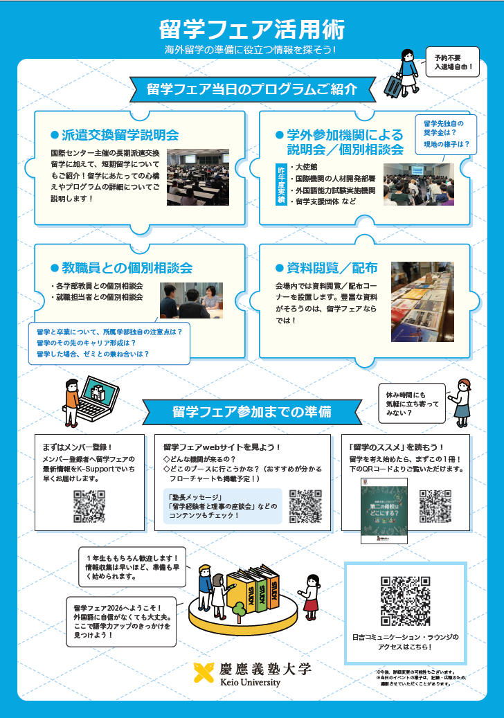 留学フェアポスター 裏面
